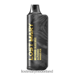 LOST MARY vape Nederland - verloren mary mo5000 zwarte gouden editie alphonso mango-ijs 2684Z92