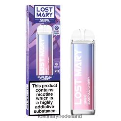 LOST MARY vapes bestellen - verloren mary qm600 wegwerpvape blauwe razz-kers 2684Z156