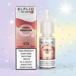 Peach Ice Nic Salt E-Liquid van Elf Bar ELFLIQ 10ml 50/50